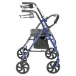Durable Blue 4-Wheel Rollator with 7.5″ Casters - Image 3