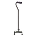 Quad Cane, Small Base – Chrome