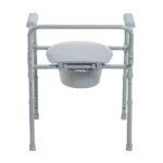 Folding Steel Commode with Deep Seat - Image 4