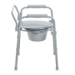 Folding Steel Commode with Deep Seat - Image 5
