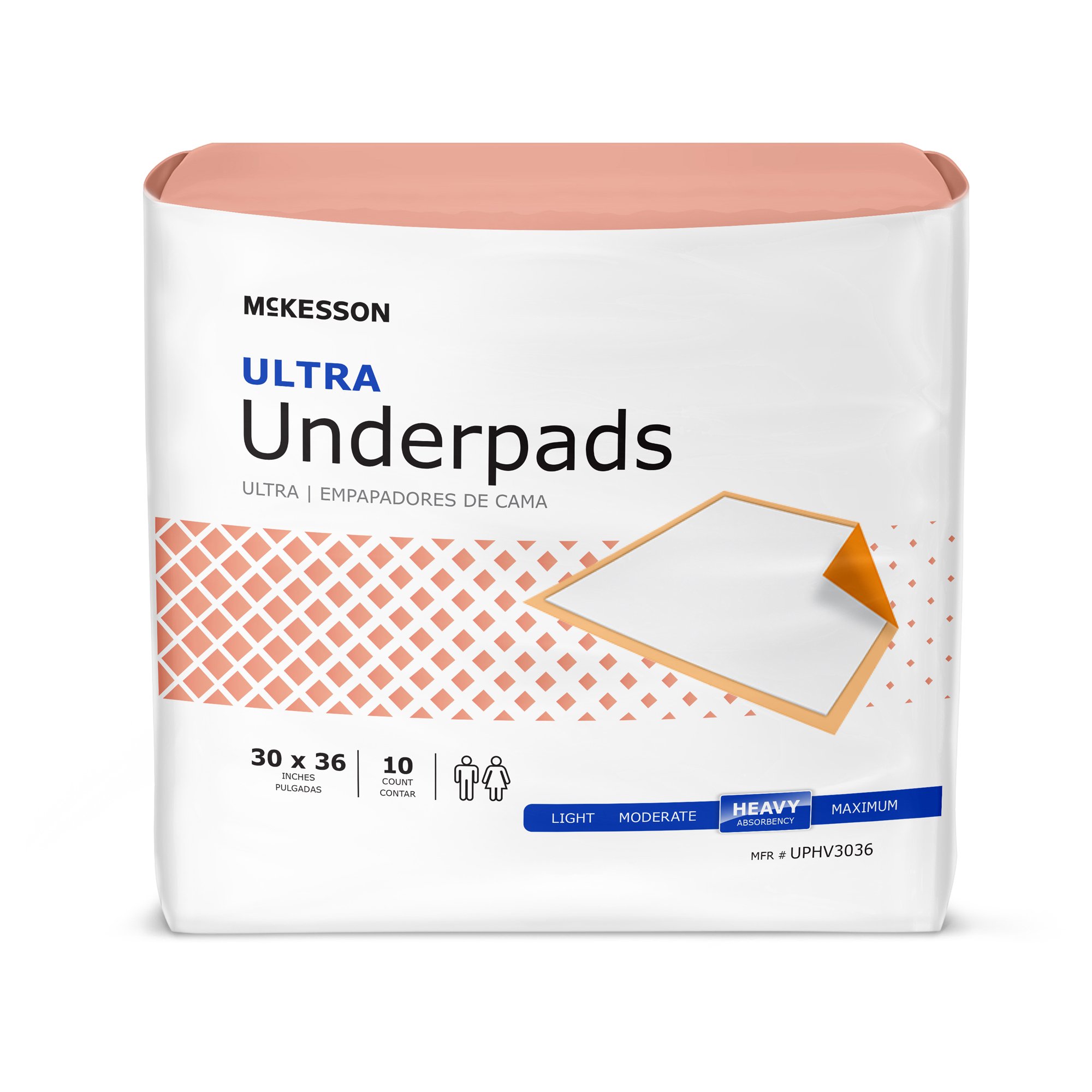 724031 Disposable Underpad McKesson Ultra 30″ × 36″ – Heavy Absorbency - Image 1