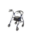 Steel Rollator with 6″ Wheels – Knockdown (Blue) - Image 3