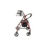 Steel Rollator with 6″ Wheels – Knockdown (Red) - Image 4